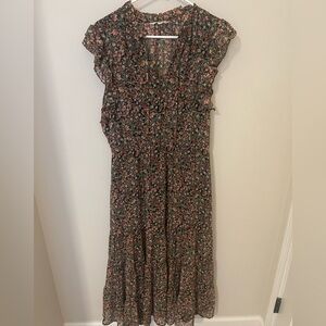 BB Dakota Floral Print Midi Dress